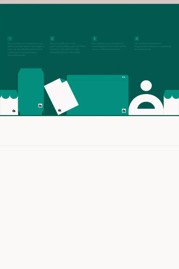 Une identification commune pour l’économie sociale - website design inspiration