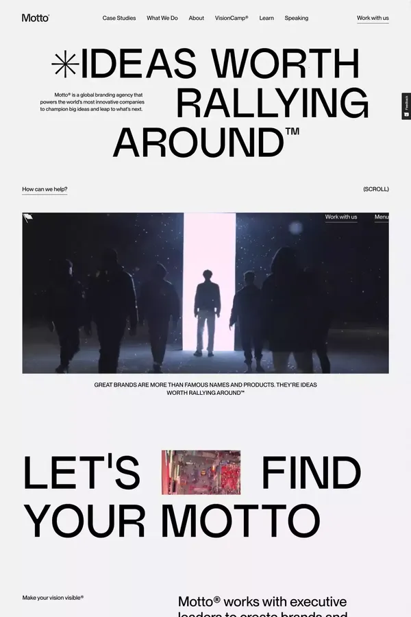 Motto® | Global Branding Agency | Ideas Worth Rallying Around™ - Portfolio design inspiration