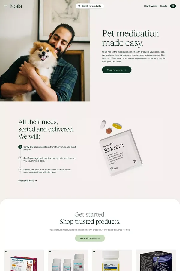 Koala Health - Landing design inspiration