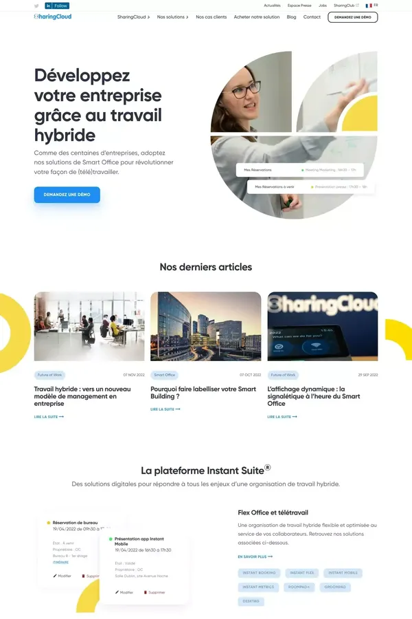Accueil - SharingCloud, expert en Smart Office - SharingCloud - website design inspiration