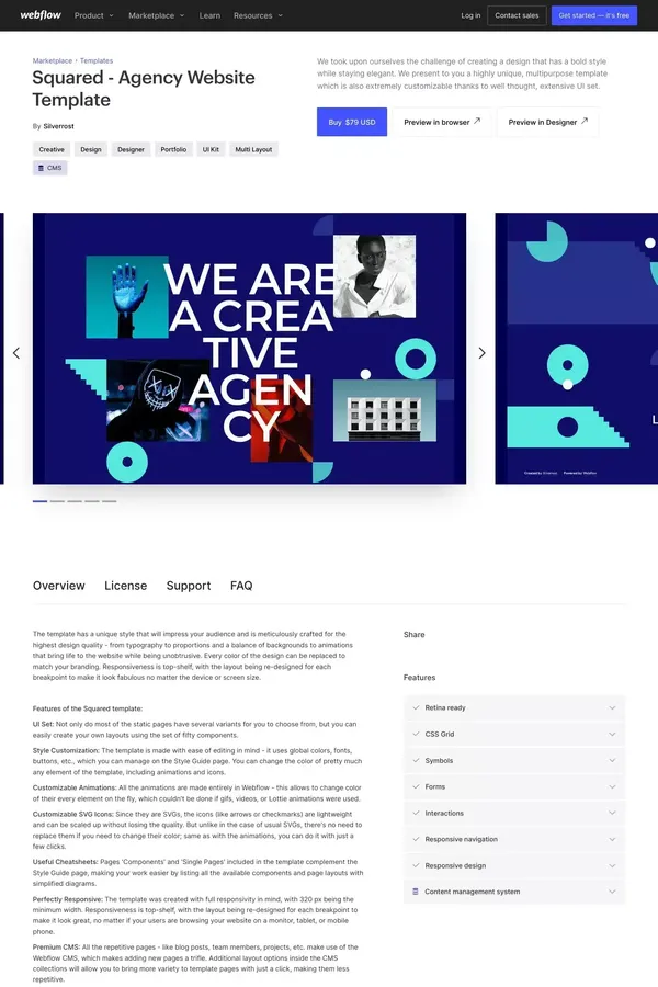 Squared - Agency HTML5 Responsive Website Template - website design inspiration