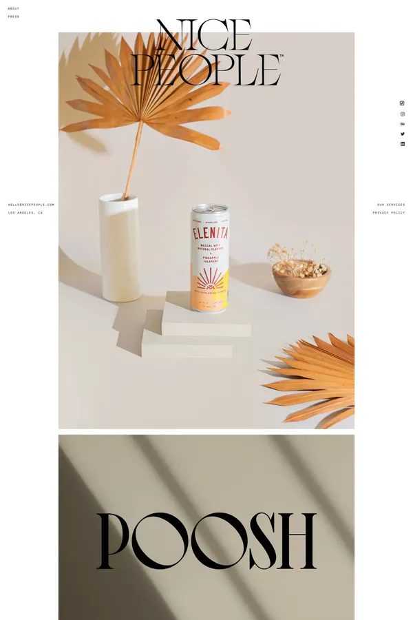 Nice People | Nice People is a Graphic Design Studio in Los Angeles - Portfolio design inspiration