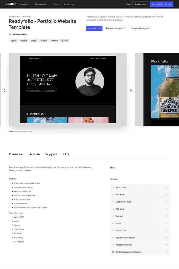 Readyfolio - Portfolio HTML5 Responsive Website Template