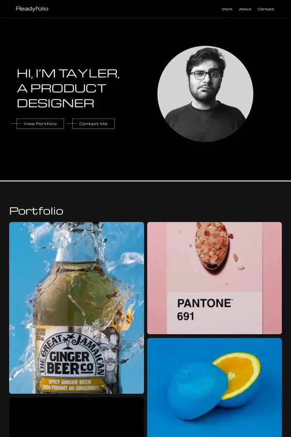 Readyfolio - Webflow HTML website template