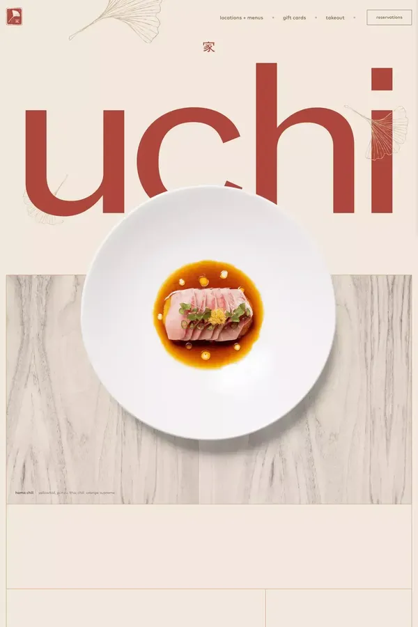 Uchi - Elevated Japanese Cuisine from Chef Tyson Cole - Other design inspiration
