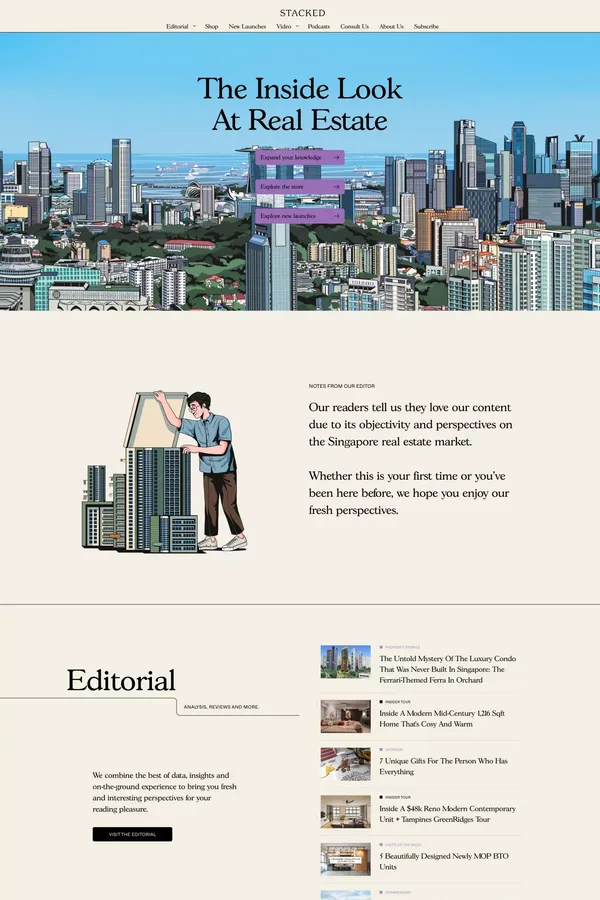 Stacked - A Modern Real Estate Platform & Editorial - Other design inspiration