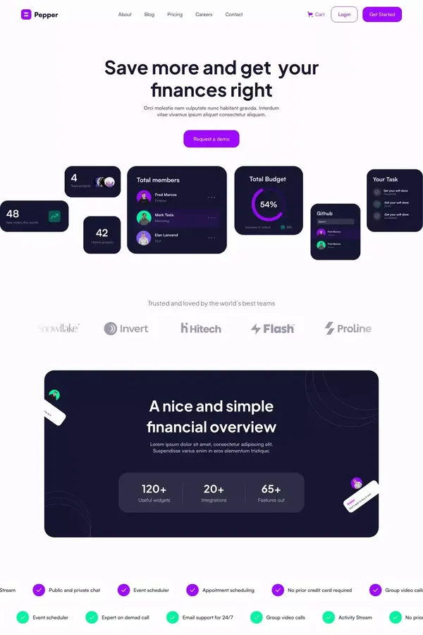 Pepper - Webflow Ecommerce website template
