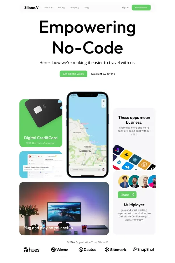 SiliconValley - Webflow HTML website template - Landing design inspiration