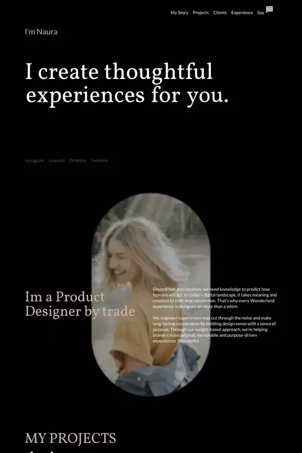 Naura - Webflow HTML website template - Portfolio design inspiration