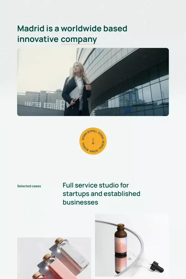 Madrid - Webflow HTML website template - Template design inspiration