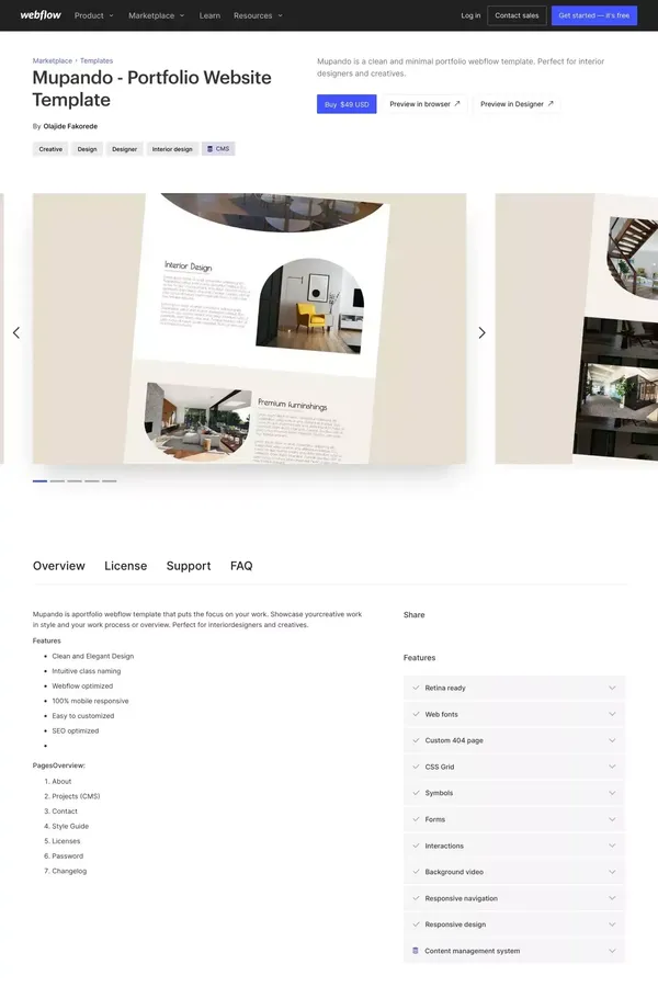 Mupando - Portfolio HTML5 Responsive Website Template - website design inspiration