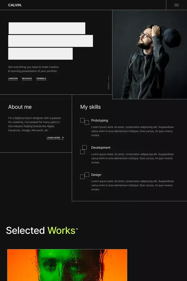 Calvin - Webflow Ecommerce Website Template