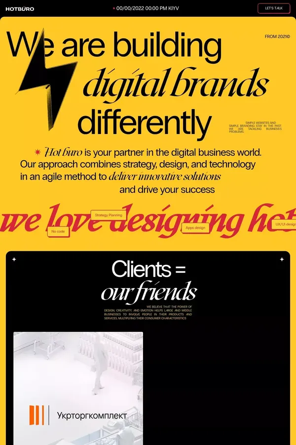 Hot buro | Digital design agency - website design inspiration