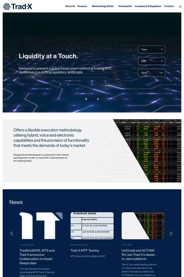 Trad-X - Case Study design inspiration