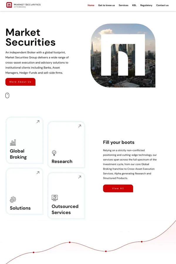 Market Securities | Global Independent Broker - Case Study design inspiration