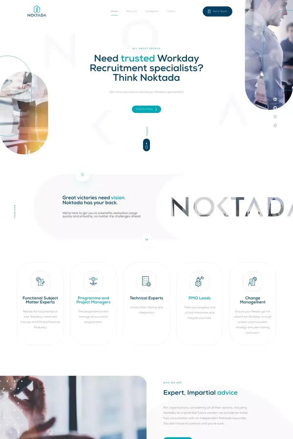 Workday Recruitment Specialist | Noktada - Case Study design inspiration