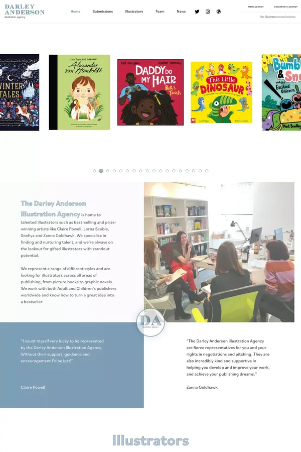 Home | Darley Anderson Illustration Agency - Case Study design inspiration