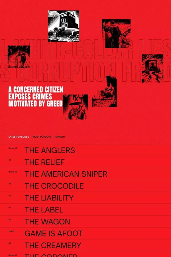 Swindled - A True Crime Podcast Exposing Greed - Listen Now - website design inspiration