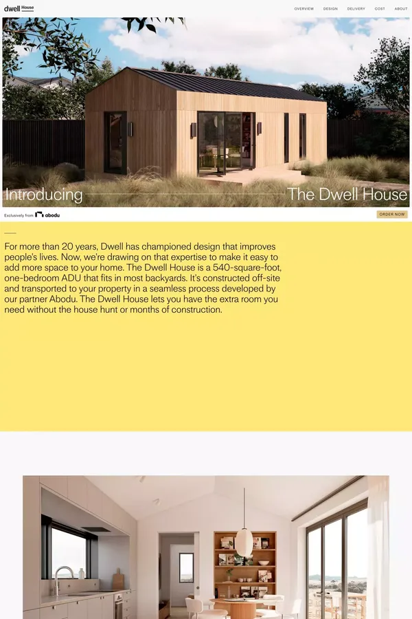 Dwell House – Design Delivered to Your Backyard - Landing design inspiration