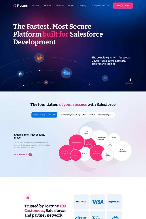 Flosum: The All-in-One DevOps Solution for Salesforce - Flosum DevOps - Other design inspiration