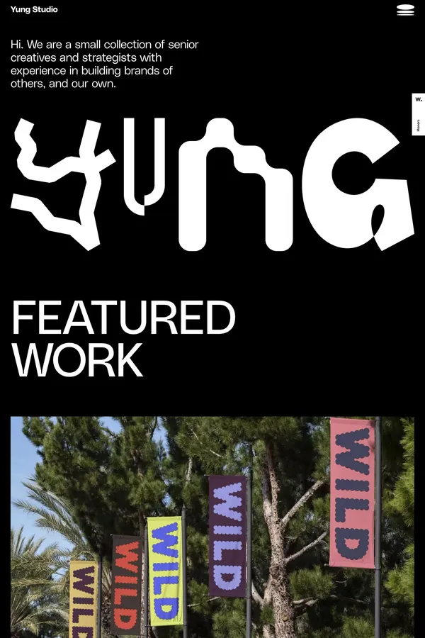 Yung Studio — Welcome! - Portfolio design inspiration