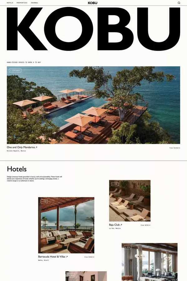 Kobu - Hotels & Properties - Other design inspiration