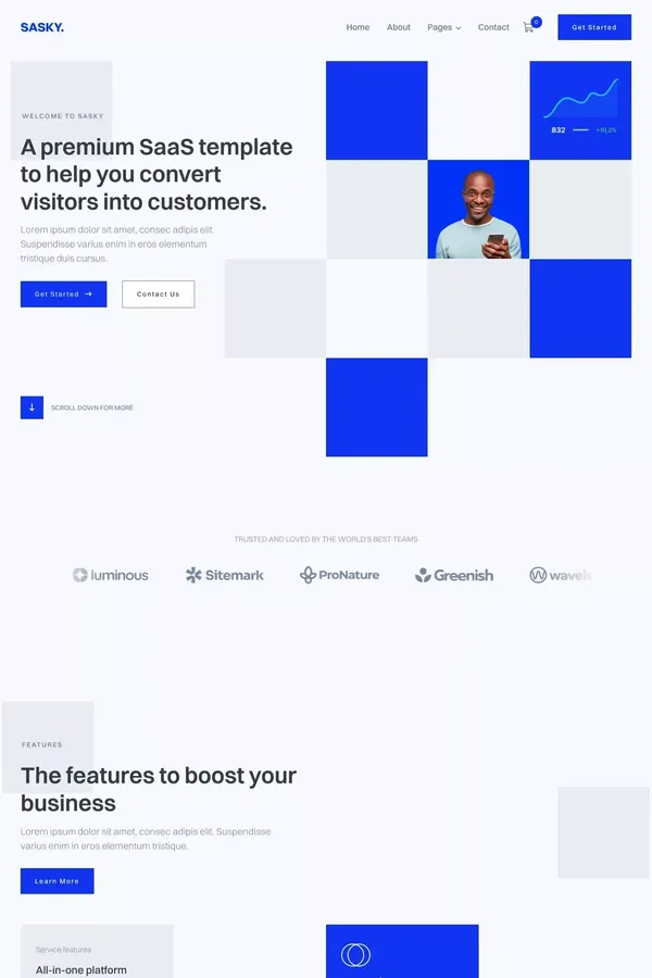 Sasky - Webflow Ecommerce Website Template
