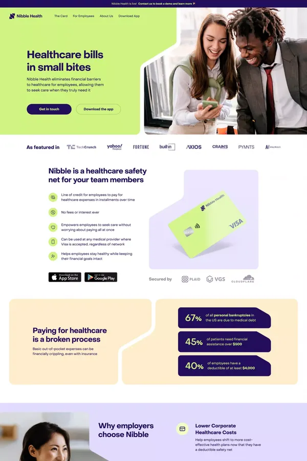 Nibble Health | Your Employee Healthcare Safety Net