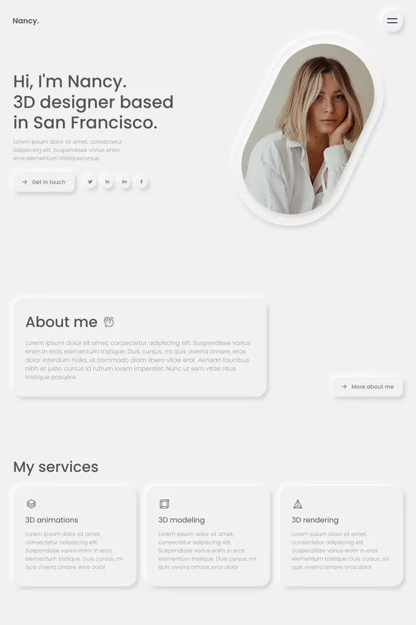 Nancy - Webflow Ecommerce Website Template