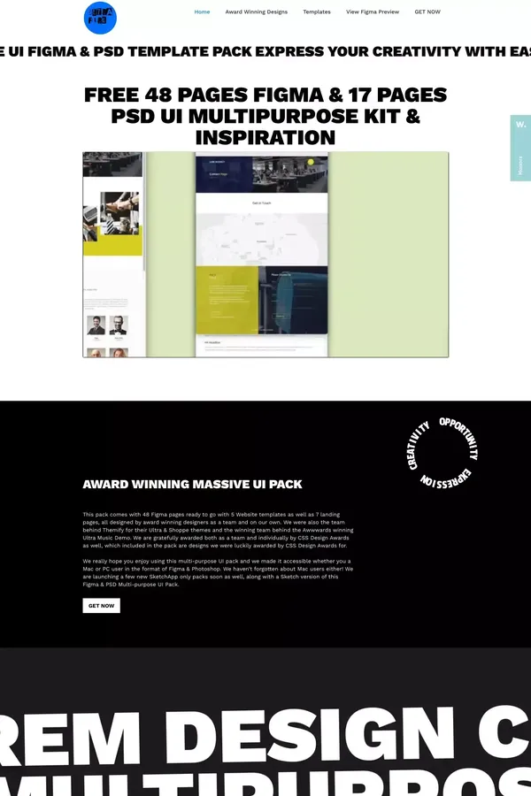 Free Massive Figma & PSD UI Kit