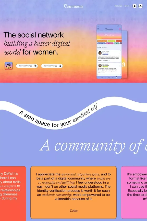 Communia - Communia - Landing design inspiration