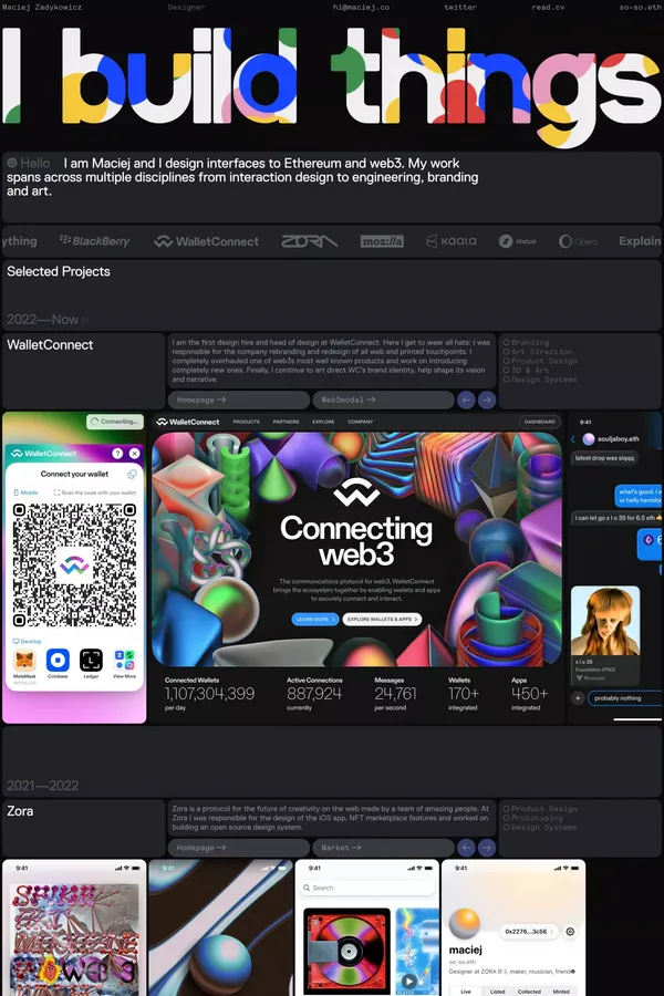 Maciej Zadykowicz, Designer - Portfolio design inspiration