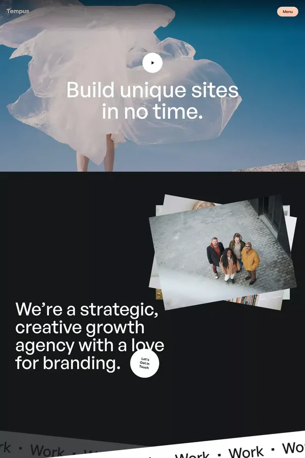 Tempus - Webflow Ecommerce website template - Template design inspiration