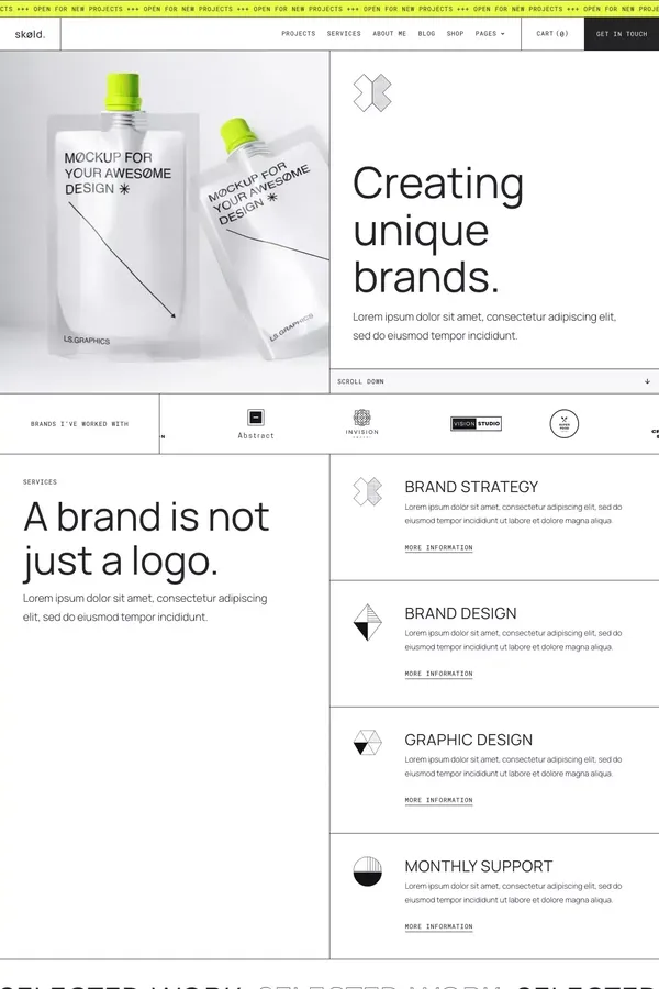 Skøld - Webflow Ecommerce Website Template - Template design inspiration