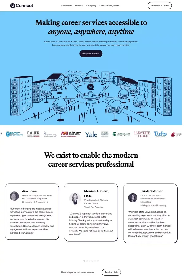 uConnect: The first ever all-in-one virtual career center platform