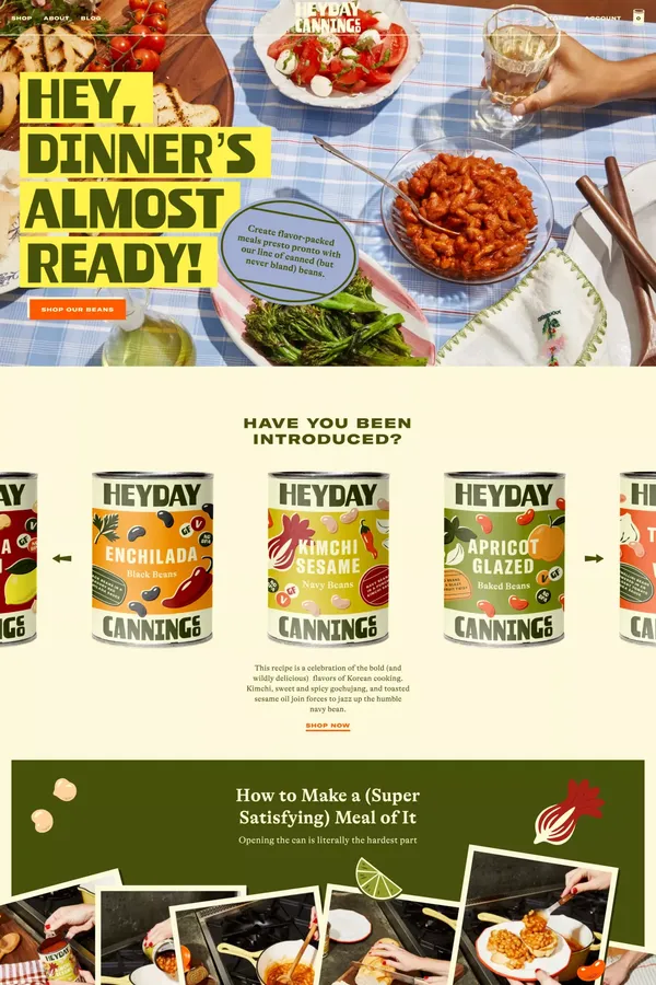 Heyday Canning Co – Heyday Canning Co. - Ecommerce design inspiration