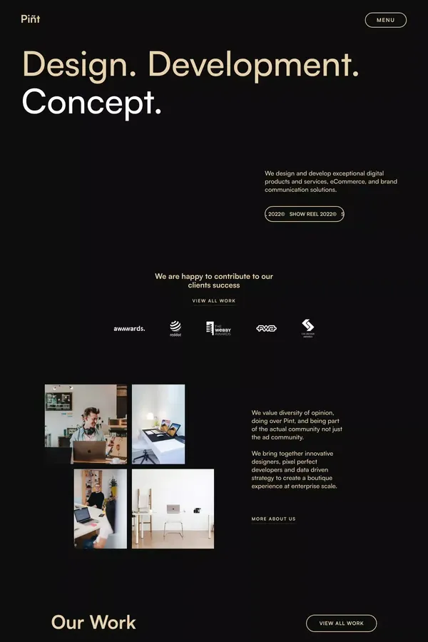 Piñt - Webflow Ecommerce website template - Template design inspiration