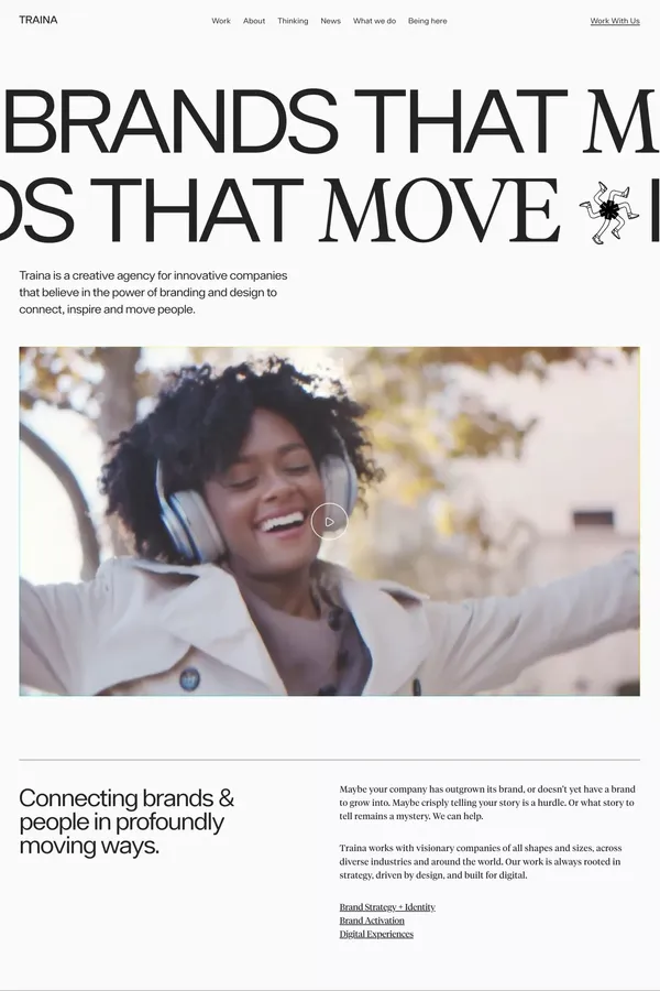 Home | Traina - Portfolio design inspiration