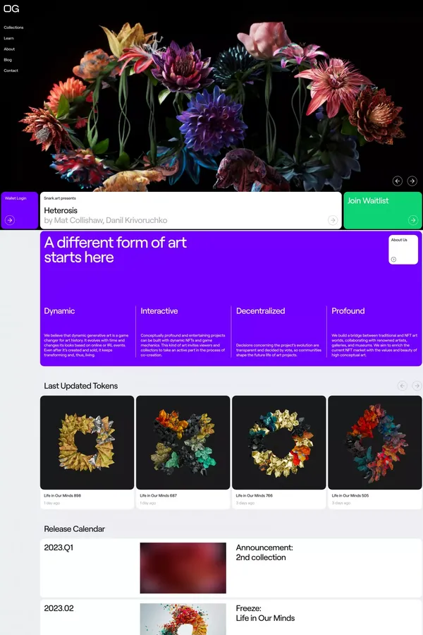 OG.Art — a different form of art starts here. - Other design inspiration