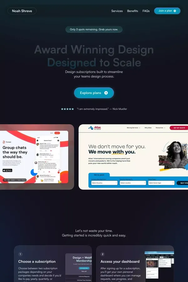 Noah Shreve – Design Subscriptions