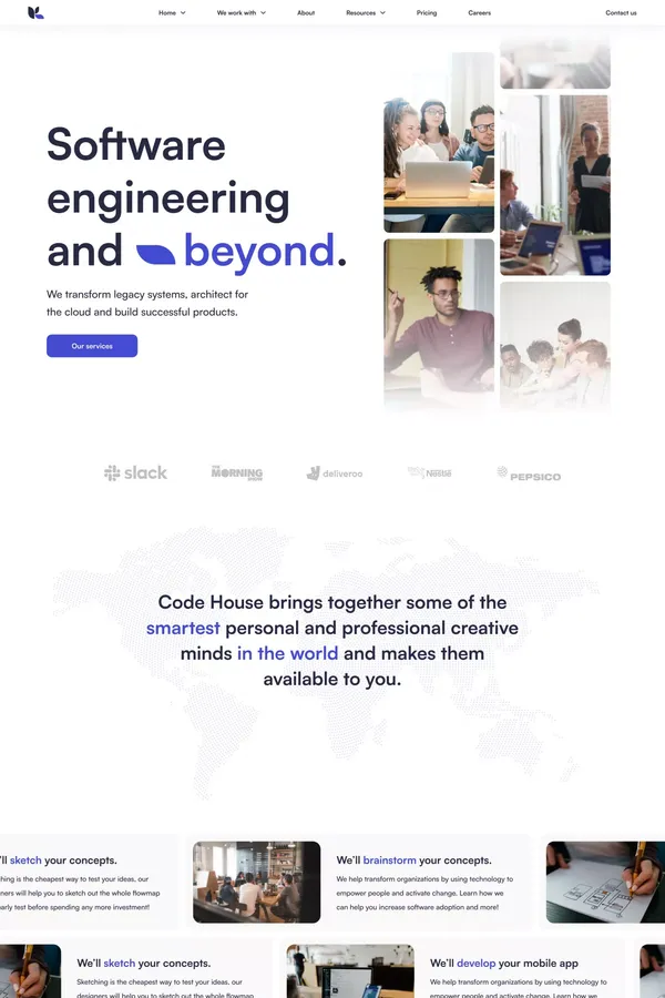 Code House - Webflow Ecommerce website template - Template design inspiration
