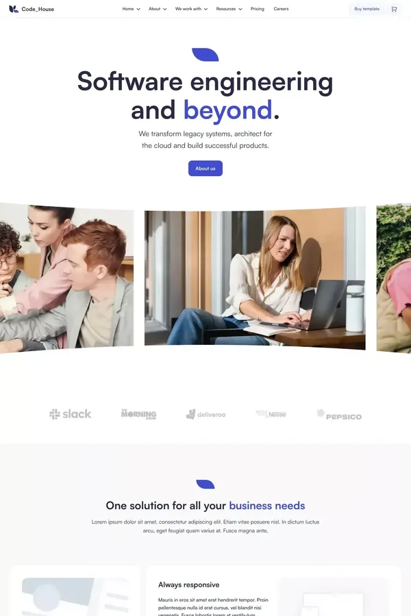 Home B | Code House - Webflow Ecommerce website template