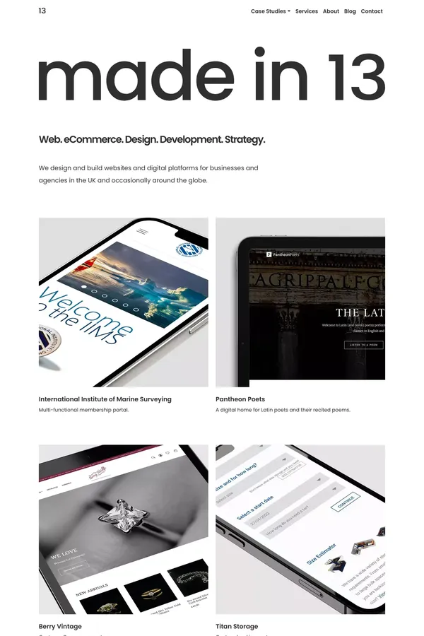 Made in 13 | Freelance Web Designer and Developer Cardiff UK