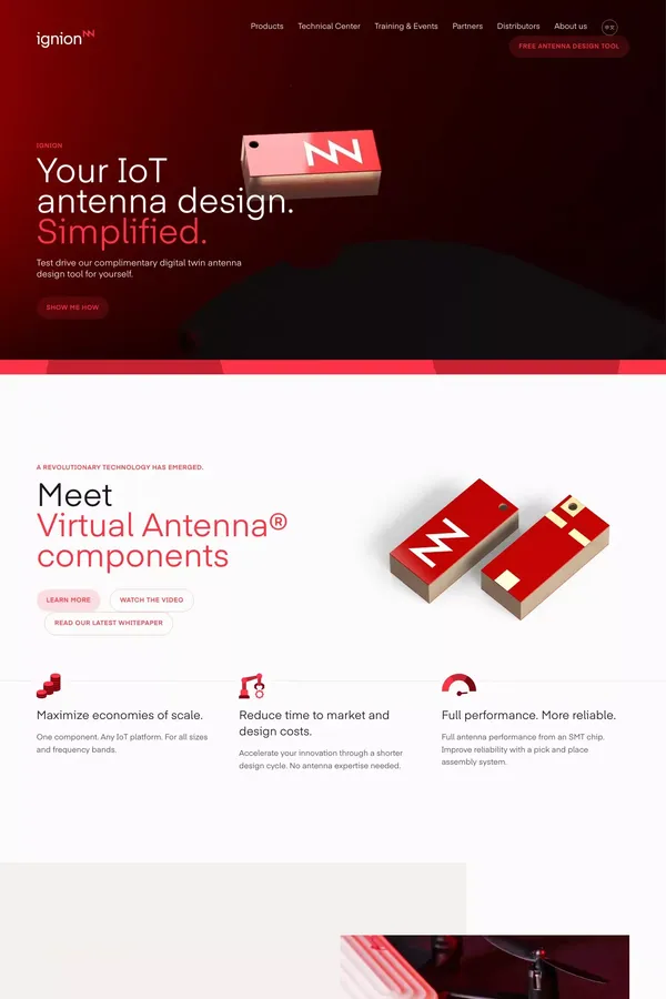 Ignion - IoT Antenna Manufacturers - website design inspiration