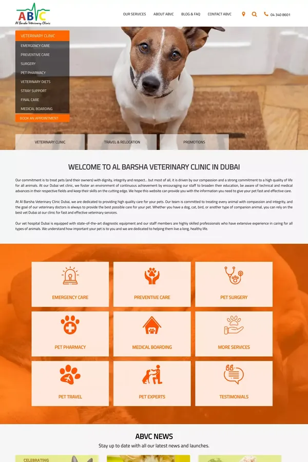 Veterinary Clinic in Dubai | Vet Hospital in Dubai - website design inspiration
