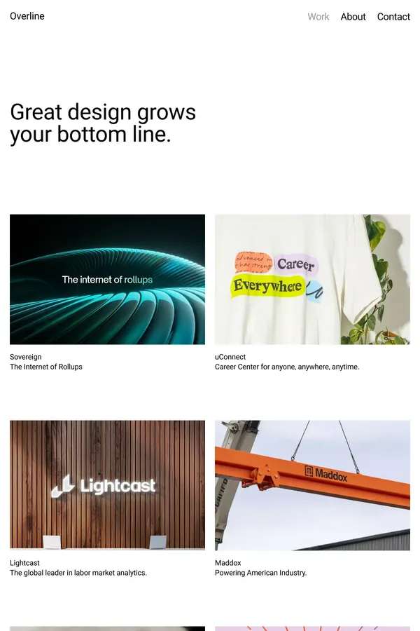 Overline | Upgrade your brand, raise your bottom line.