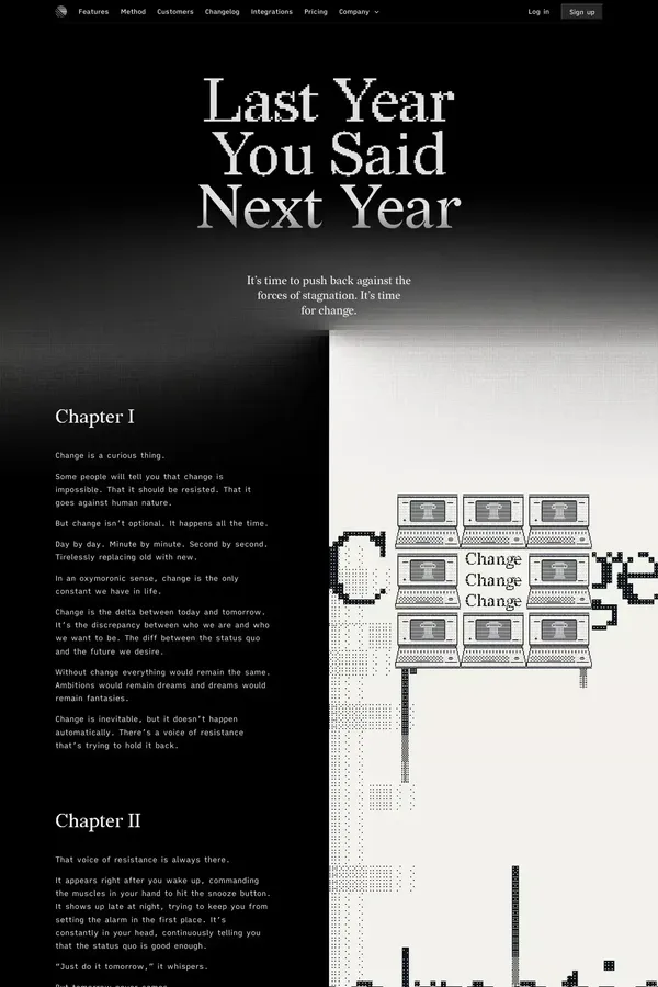 Last Year You Said Next Year – Linear - Other design inspiration