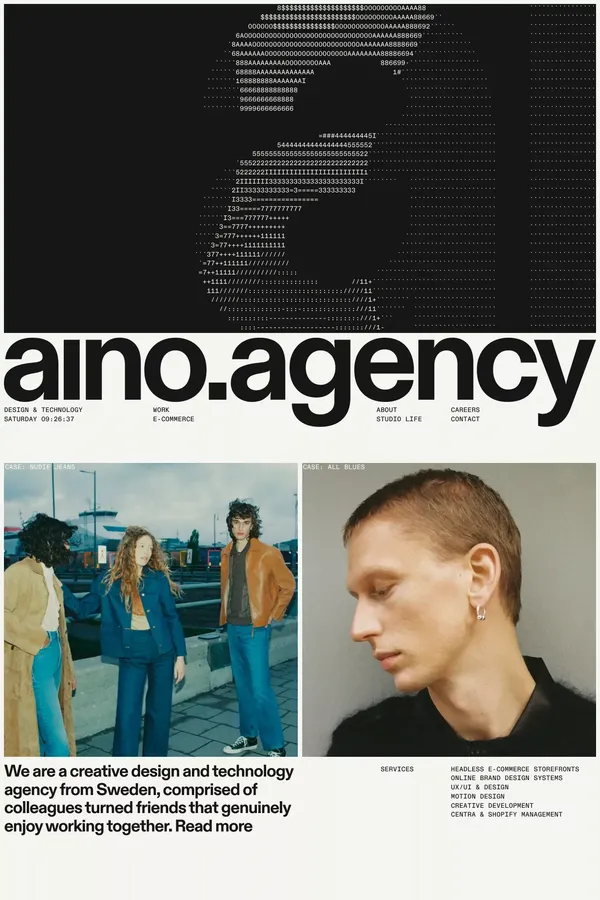 Aino — Design and Technology Agency - Portfolio design inspiration