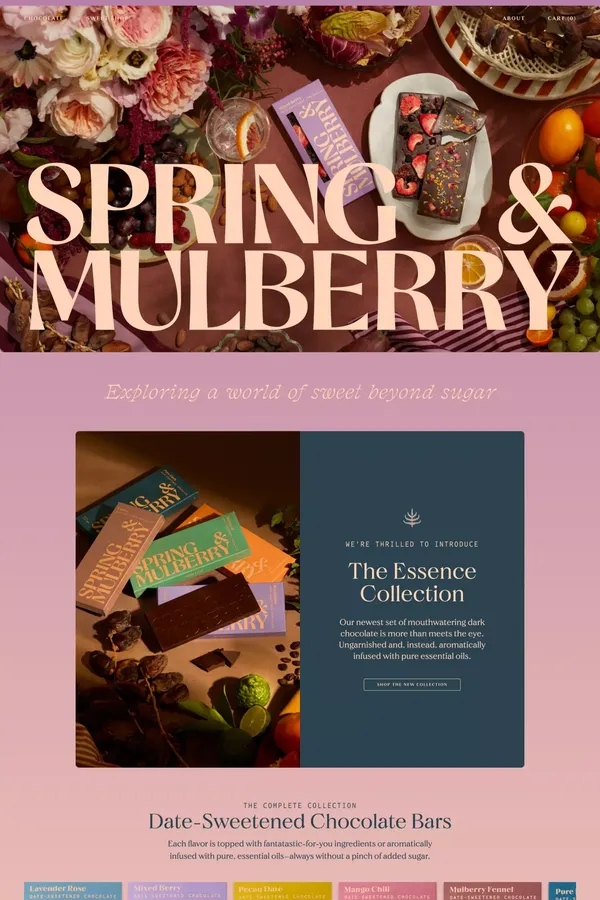 Spring & Mulberry - Ecommerce design inspiration