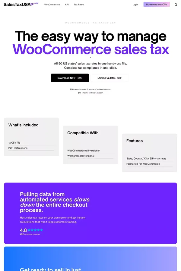 WooCommerce Tax Rates CSV | 🥇 #1 WooCommerce Sales Tax Solution - Product listing design inspiration